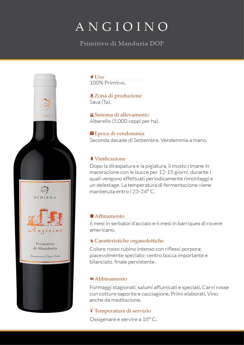 catalogo prodotti - schiena vini - pagina prodotto
